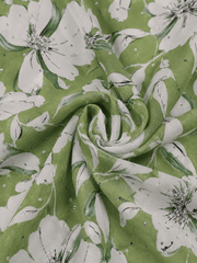 Green Floral Printed Shirt