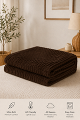 Fluffy Stripe Ac Blanket Double NCS# 207
