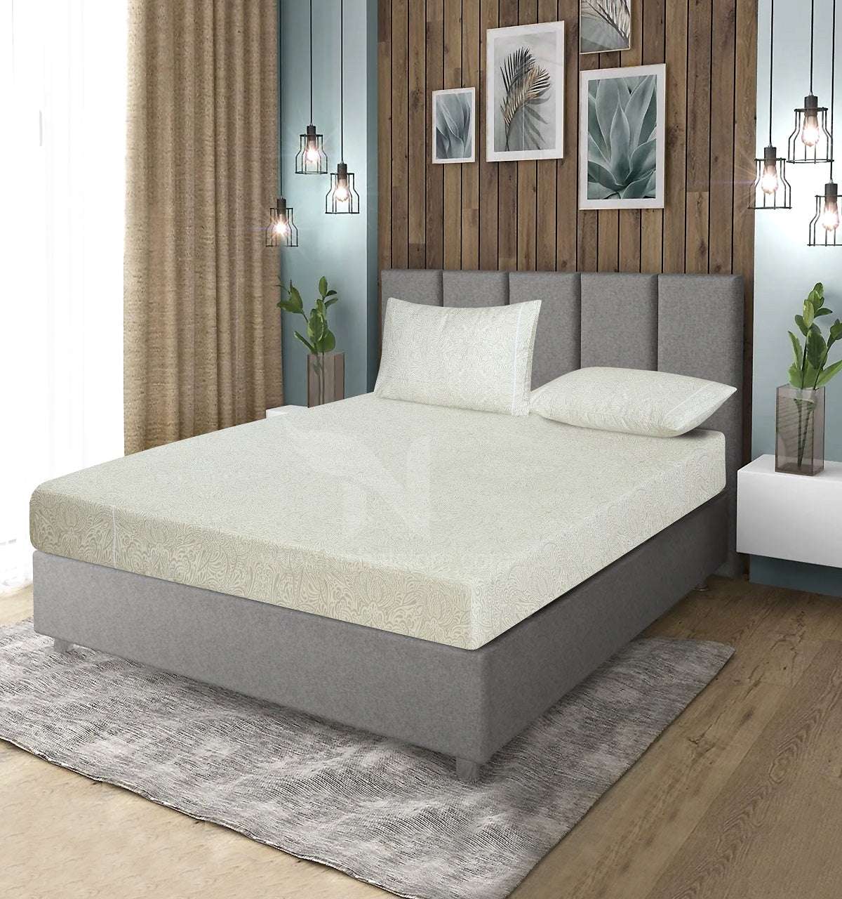 Fitted Double Bed Sheet DS# 326