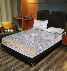 Fitted Double Bed Sheet DS# 204