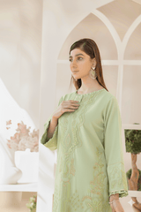 3 Piece – Embroidered Cotton Suit # 25
