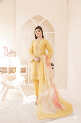 3 Piece – Embroidered Cotton Suit # 28