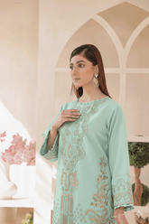 3 Piece – Embroidered Cotton Suit # 24