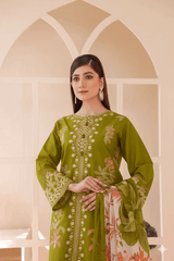 3 Piece – Embroidered Cotton Suit # 27