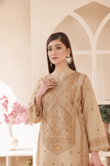 3 Piece – Embroidered Cotton Suit # 18