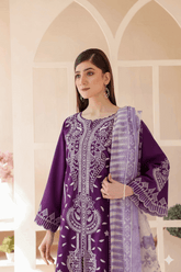 3 Piece – Embroidered Cotton Suit # 36