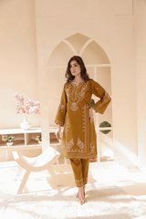2 Piece – Embroidered Cotton Suit # 31
