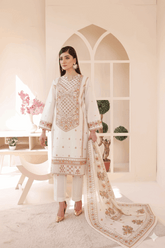 3 Piece – Embroidered Cotton Suit # 16