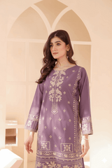 2 Piece – Embroidered Cotton Suit # 41