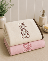 Embroided Cotton Bath Towel