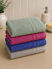 Cotton Ribed Bath Towel