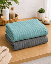 Premium Cotton Stripe Bath Towel