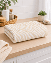 Premium Cotton Zebra Stripe Bath Towel
