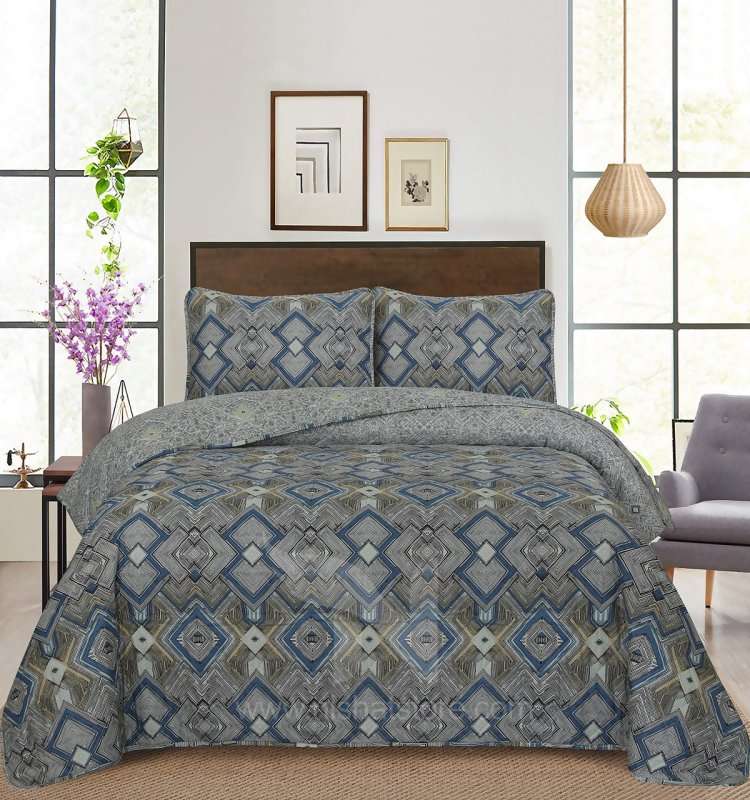 Bed Spread Quilted Design Code 099 - Nishat Creative Store