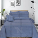 Box Pleated Quilt Cover Set 8 Pcs Designs 161 - Nishat Creative Store