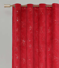 Texture Velvet Curtains Pack of 2 Design # 070