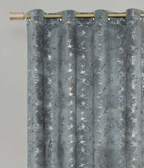 Texture Velvet Curtains Pack of 2 Design # 072