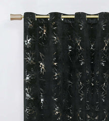 Texture Velvet Curtains Pack of 2 Design # 078