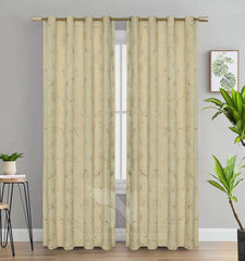 Texture Velvet Curtains Pack of 2 Design # 071