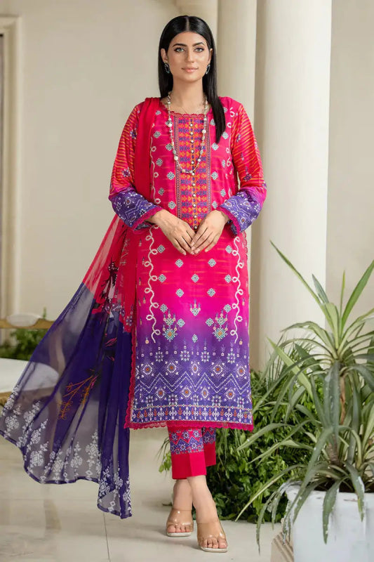 Digital Printed Exclusive Viscose Embroidered CNR ALY VOL1 D#1 - Nishat Creative Store