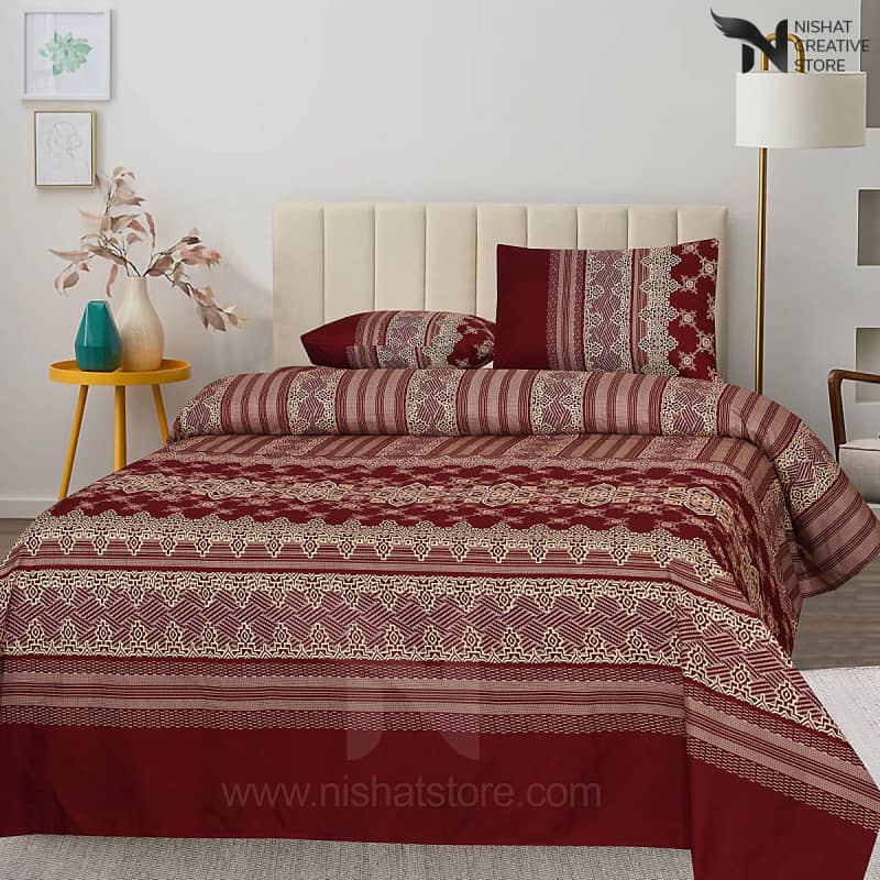 Double Bed Sheet Design NC - C 3349 - Nishat Creative Store