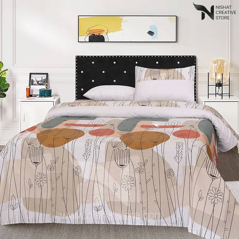 Double Bed Sheet Design NC - C 3433 - Nishat Creative Store