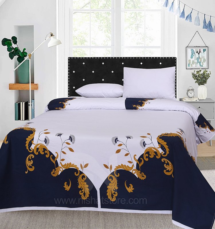 Double Bed Sheet Design NC - C 3564 - Nishat Creative Store