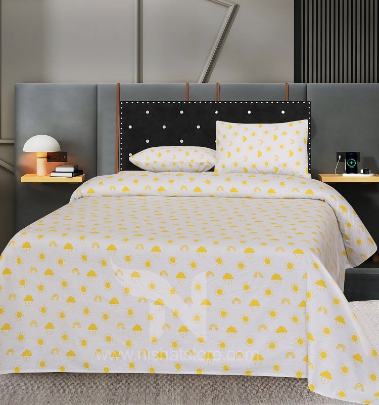 Double Bed Sheet Design NC - C 3722 - Nishat Creative Store