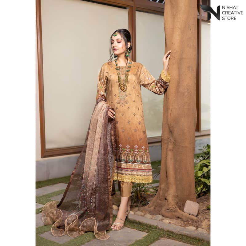 Embroidered M - I Vol - MSH D#03 - Nishat Creative Store