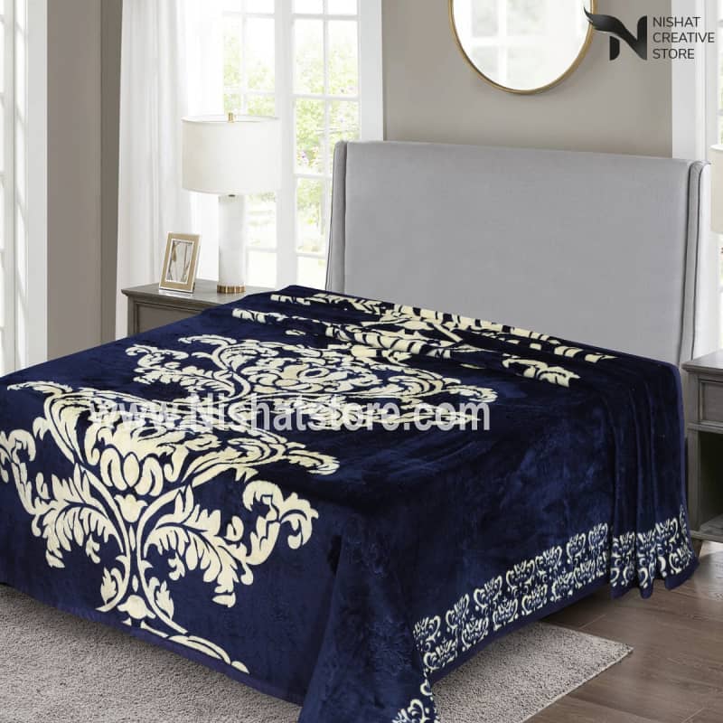 Exclusive Embossed Double Bed AC Blanket Design 044 - Nishat Creative Store