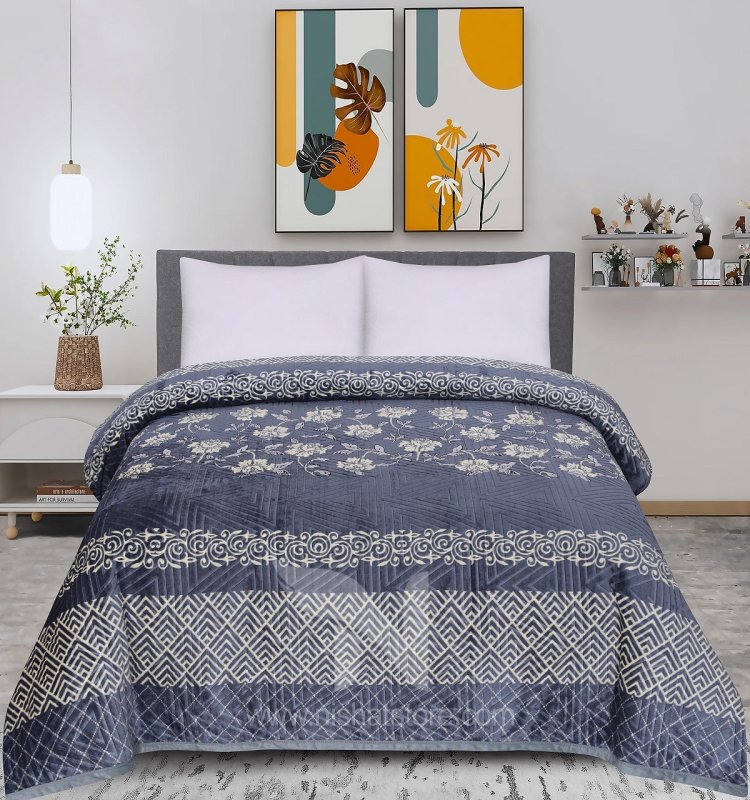 Exclusive Embossed Double Blanket NCS# 136 - Nishat Creative Store