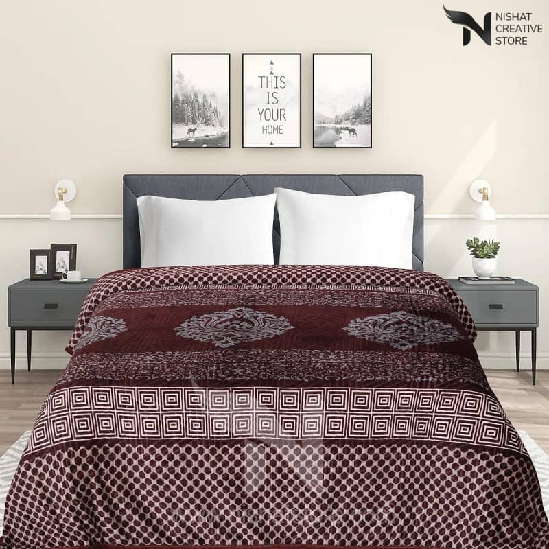 Exclusive Embossed Double Blanket NCS# 138 - Nishat Creative Store
