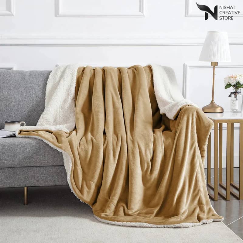 Exclusive Sherpa Double Blanket NCS #112 - Nishat Creative Store