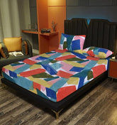 Fitted Double Bed Sheet DS# 224 - Nishat Creative Store