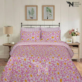 Floral Reversible Cotton Quilt Cover Set 6 Pcs Designs 182 - Nishat Creative Store