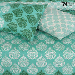 Floral Reversible Cotton Quilt Cover Set 6 Pcs Designs 183 - Nishat Creative Store