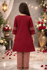 Girl Embroidery 2 pcs Set