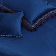 Heavy Velvet & Leather Bed Sheet Set – 4 Pcs Design Code 540 - Nishat Creative Store