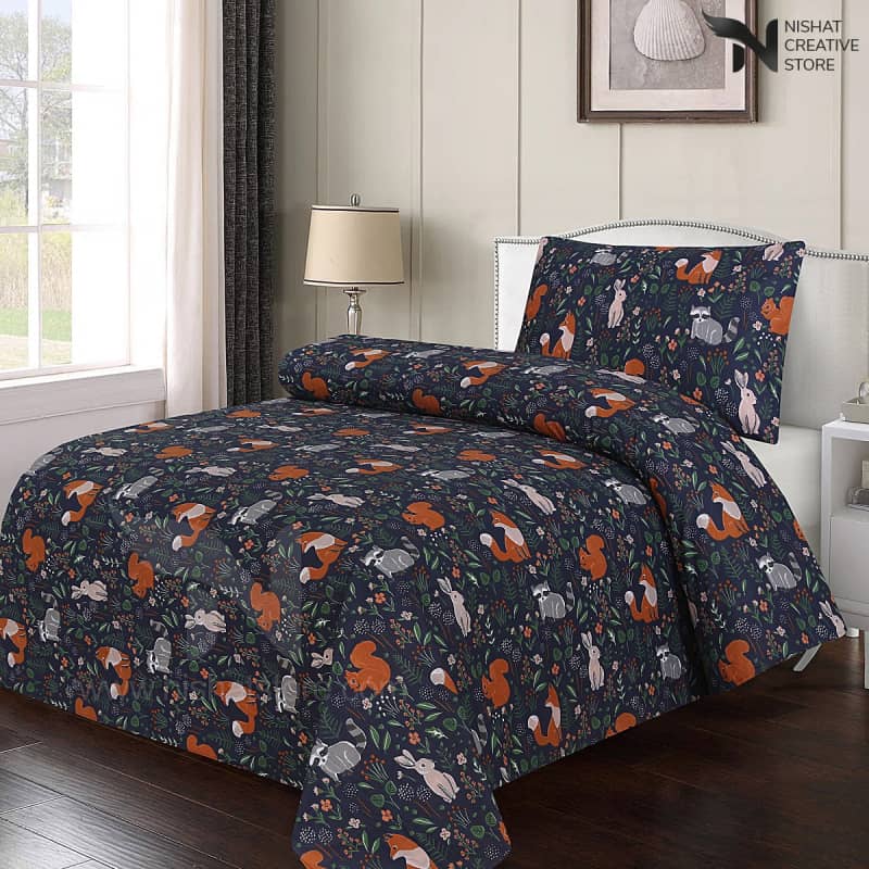 Kids Bed Sheet Design 211 - Nishat Creative Store