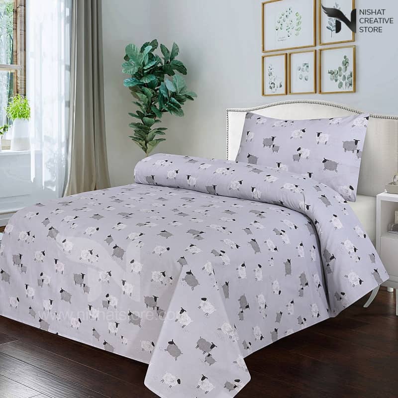 Kids Bed Sheet Design 219 - Nishat Creative Store