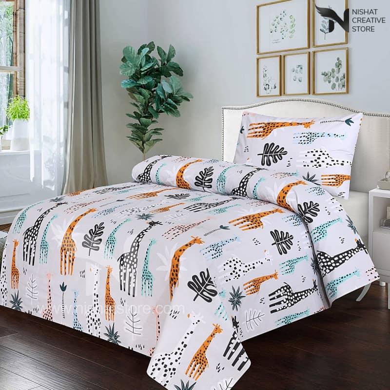 Kids Bed Sheet Design 221 - Nishat Creative Store