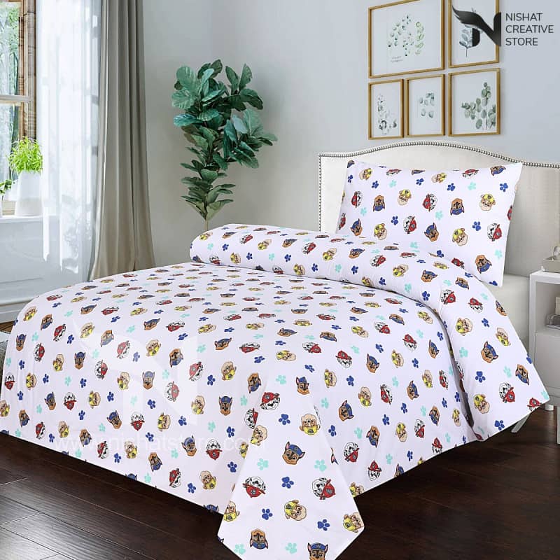 Kids Bed Sheet Design 222 - Nishat Creative Store