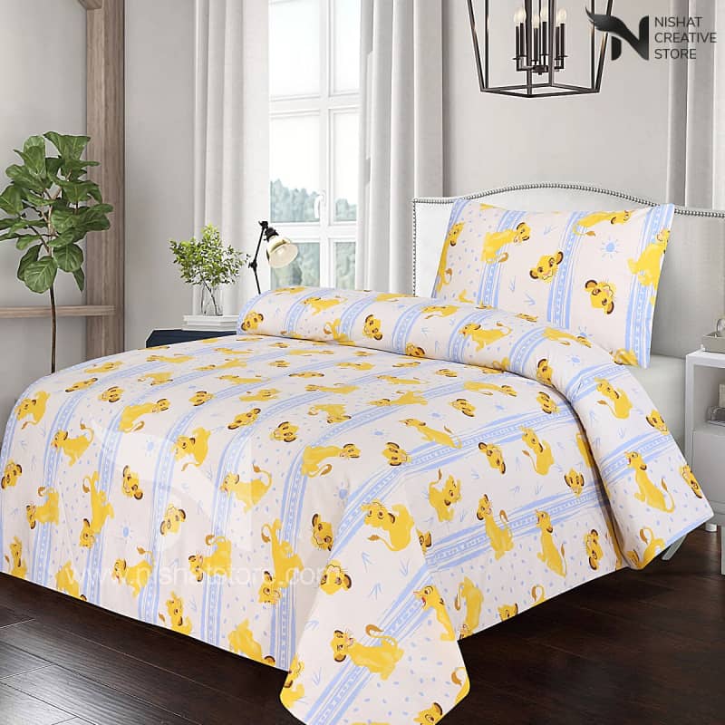 Kids Bed Sheet Design 223 - Nishat Creative Store