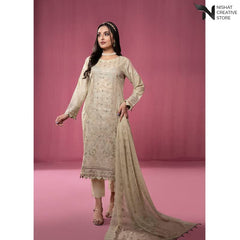 Premium Embroidered Slub Lawn Buani Vol 99 ,23 D# 06 - Nishat Creative Store
