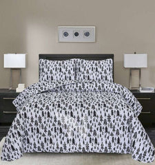 Quilted Bed Spread 3 PCS Design Code 107 - Nishat Creative Store