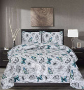Quilted Bed Spread 3 PCS Design Code 108 - Nishat Creative Store
