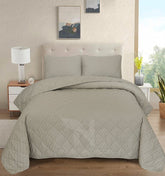 Quilted Bed Spread 3 PCS Design Code 111 - Nishat Creative Store