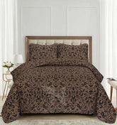 Quilted Bed Spread 3 PCS Design Code 112 - Nishat Creative Store