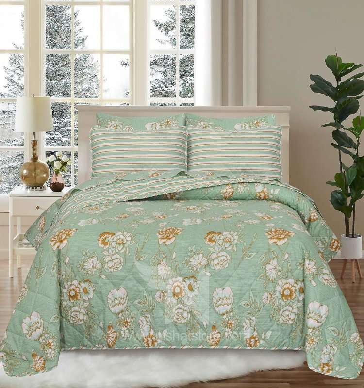 Quilted Comforter Set 6 Pcs Design 860 - Nishat Creative Store