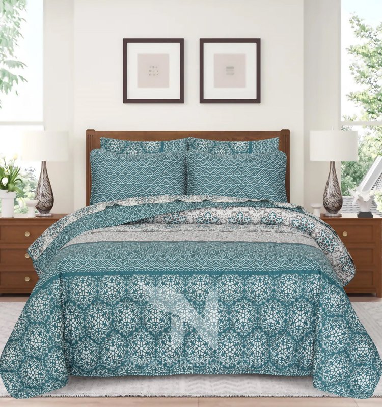 Quilted Comforter Set 6 Pcs Design 875 - Nishat Creative Store